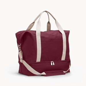 LO&SONS Catalina Deluxe weekender duffel bag (Color Cabernet Burgundy)